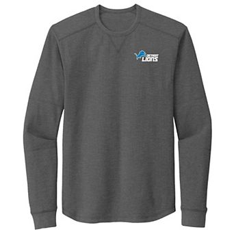 Men's Dunbrooke Heather Gray Detroit Lions Cavalier Long Sleeve T-Shirt