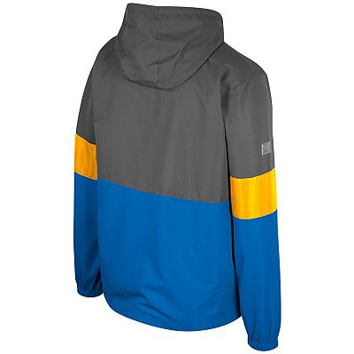 Men s Colosseum Charcoal UCLA Bruins Miles Full Zip Hoodie Jacket