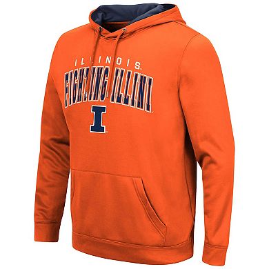 Men's Colosseum Orange Illinois Fighting Illini Resistance Pullover Hoodie