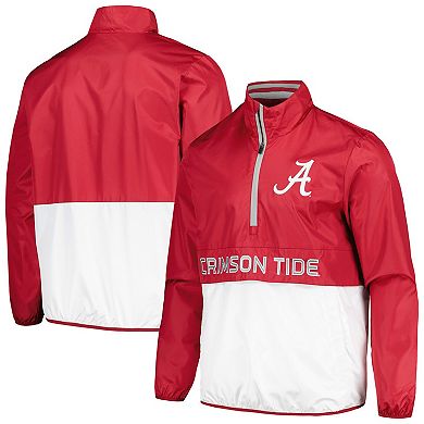 Men's G-III Sports by Carl Banks Crimson Alabama Crimson Tide Cornerman Half-Zip Top