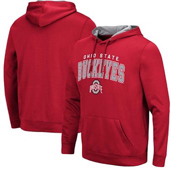 Men's Colosseum Scarlet Ohio State Buckeyes Resistance Pullover Hoodie