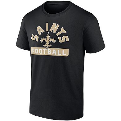 Men's Fanatics Branded Black/White New Orleans Saints Two-Pack 2023 Schedule T-Shirt Combo Set