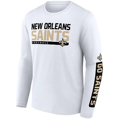 Men's Fanatics Branded Black/White New Orleans Saints Two-Pack 2023 Schedule T-Shirt Combo Set