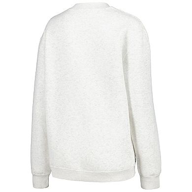 Women's Established & Co. Ash LSU Tigers Logo Pullover Sweatshirt