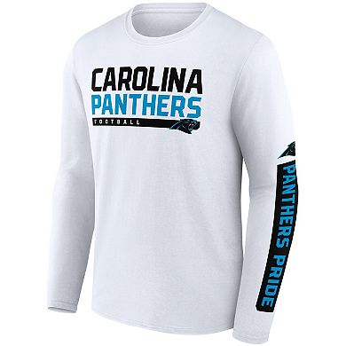 Men's Fanatics Branded Black/White Carolina Panthers Two-Pack 2023 Schedule T-Shirt Combo Set