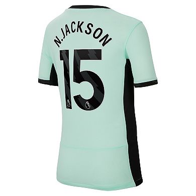 Youth Nike Nicolas Jackson Mint Chelsea 2023/24 Third Stadium Replica Player Jersey