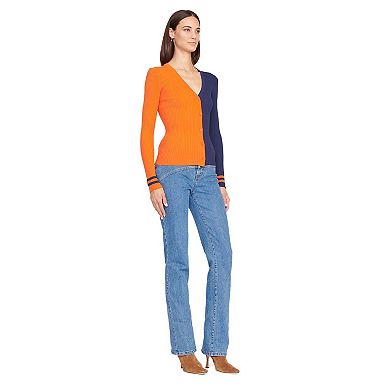 Women's Orange/Navy Denver Broncos Cargo Sweater