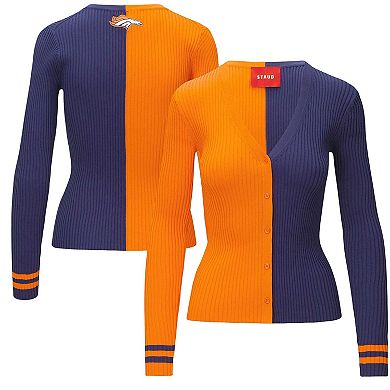 Women's Orange/Navy Denver Broncos Cargo Sweater
