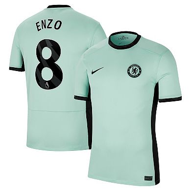 Men's Nike Enzo Fernández Mint Chelsea 2023/24 Third Stadium Replica Player Jersey