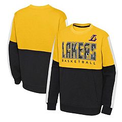 Outerstuff Los Angeles Lakers Youth Size Basketball Team Logo Long Sleeve  T-Shirt