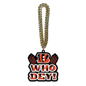 MOJO Cincinnati Bengals Slogan Fan Chain Necklace