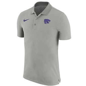 Men's Nike Gray Kansas State Wildcats Sideline Polo