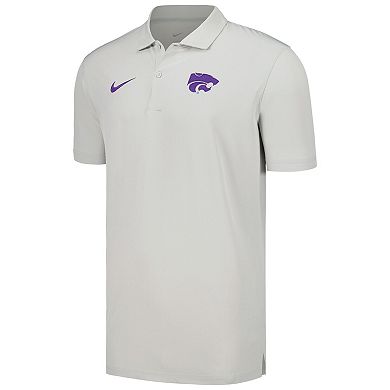 Men's Nike Gray Kansas State Wildcats Sideline Polo