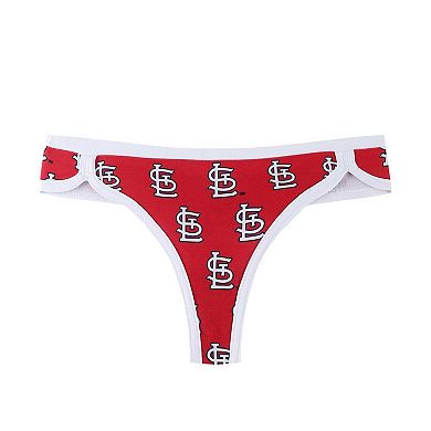 Women's Concepts Sport Red St. Louis Cardinals 2-Pack Allover Print Knit Thong Set