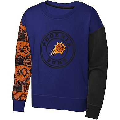 Girls Youth Purple Phoenix Suns Trifecta Pullover Sweatshirt