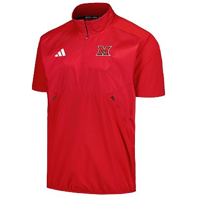 Men's adidas Red Miami University RedHawks Sideline AEROREADY
