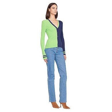 Women's STAUD Neon Green/Navy Seattle Seahawks Cargo Sweater