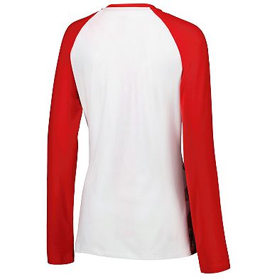 Women's Concepts Sport Red Georgia Bulldogs Tinsel Ugly Sweater Long Sleeve T-Shirt & Pants Sleep Set