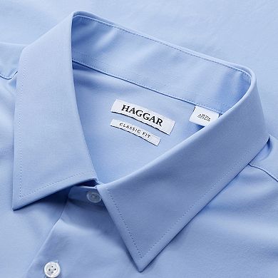 Big & Tall Haggar® Smart Wash® Classic Fit Solid Dress Shirt