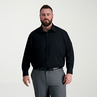 Big & Tall Haggar® Smart Wash® Classic Fit Solid Dress Shirt