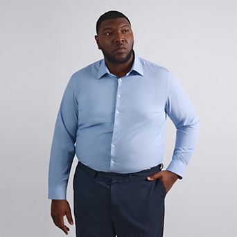 Big & Tall Haggar® Smart Wash® Classic Fit Solid Dress Shirt