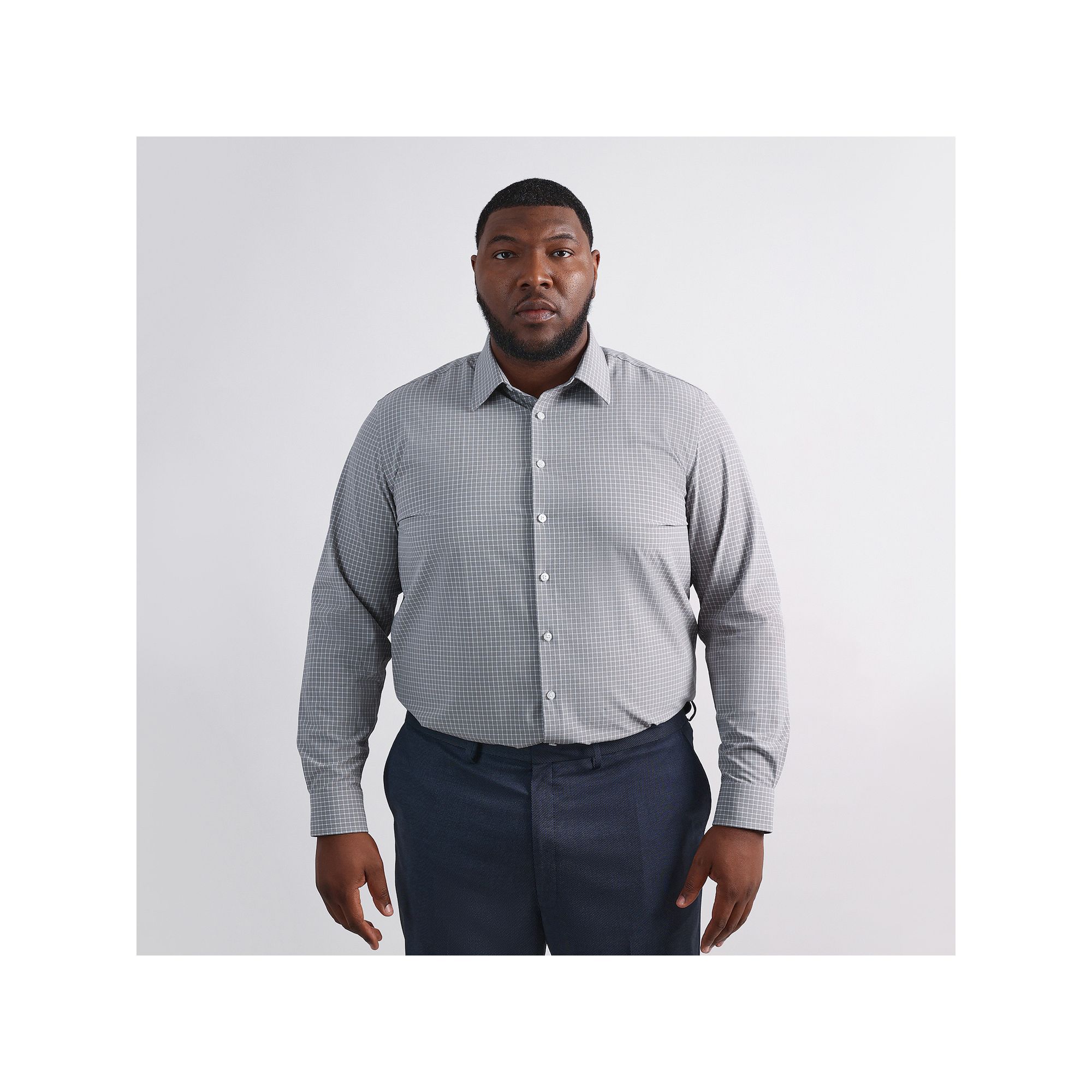 Big & Tall Haggar® Smart Wash® Classic Fit Solid Dress Shirt, Mens, Size