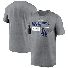 Fanatics Branded Men's Charcoal Los Angeles Dodgers Team Logo Lockup T-Shirt - Charcoal