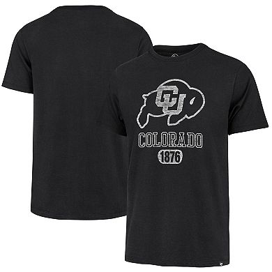 Men's '47 Black Colorado Buffaloes 1876 Primary Logo Franklin T-Shirt