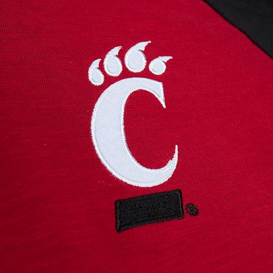 Men's Mitchell & Ness Red Cincinnati Bearcats Legendary Slub Raglan Long Sleeve T-Shirt