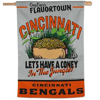 "WinCraft Cincinnati Bengals NFL x Guy Fieri�۪s Flavortown 28"" x 40"" One-Sided Vertical Banner"