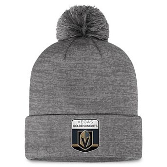 Men's Fanatics Branded Gray Vegas Golden Knights Authentic Pro Home Ice Cuffed Knit Hat with Pom
