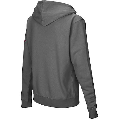 Women's Colosseum Charcoal Arkansas Razorbacks Arched Name Full-Zip Hoodie