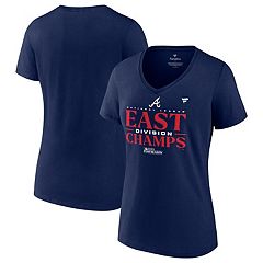 Womens Blue Atlanta Braves Tops