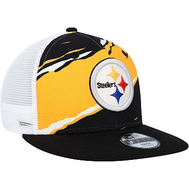 Youth New Era Black Pittsburgh Steelers Tear 9FIFTY Snapback Hat