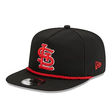 Men's New Era Black St. Louis Cardinals Branch Golfer Snapback Hat