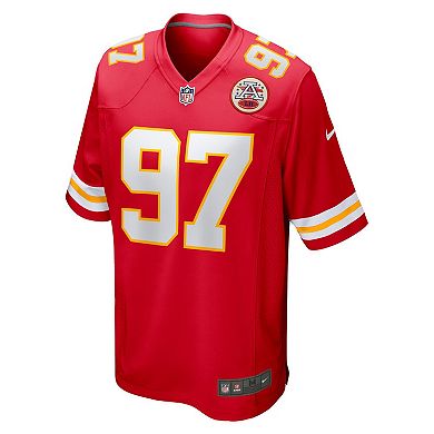 Men's Nike Felix Anudike-Uzomah Red Kansas City Chiefs 2023 NFL Draft First Round Pick Game Jersey