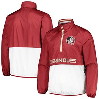 Men's G-III Sports by Carl Banks Garnet Florida State Seminoles Cornerman Half-Zip Top