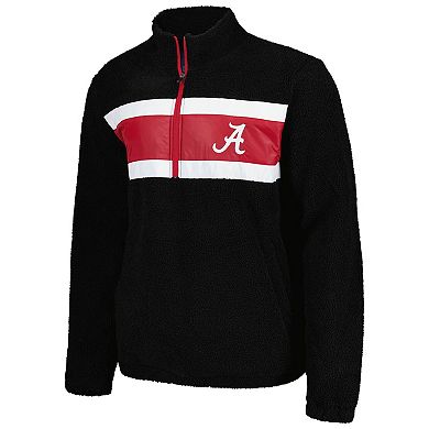 Men's G-III Sports by Carl Banks Black Alabama Crimson Tide Pinch Runner Half-Zip Top