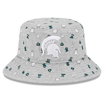 Toddler New Era Heather Gray Michigan State Spartans Critter Bucket Hat