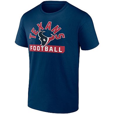 Men's Fanatics Branded Navy/White Houston Texans Two-Pack 2023 Schedule T-Shirt Combo Set