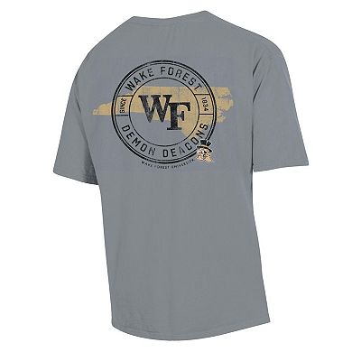 Men's Comfort Wash  Graphite Wake Forest Demon Deacons STATEment T-Shirt