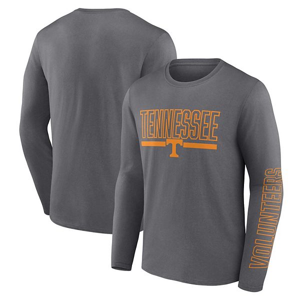 Men's Profile Heather Charcoal Tennessee Volunteers Big & Tall Two-Hit ...