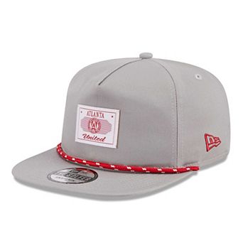 Men's New Era Gray Atlanta United FC Established Patch 9FORTY A-Frame Trucker Adjustable Hat