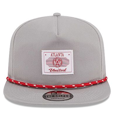 Men's New Era  Gray Atlanta United FC Established Patch 9FORTY A-Frame Trucker Adjustable Hat