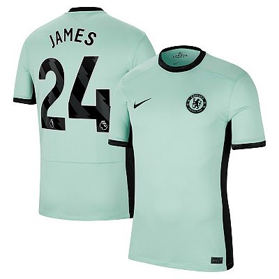 Men s Nike Reece James Mint Chelsea 2023 24 Third Stadium Replica Player Jersey