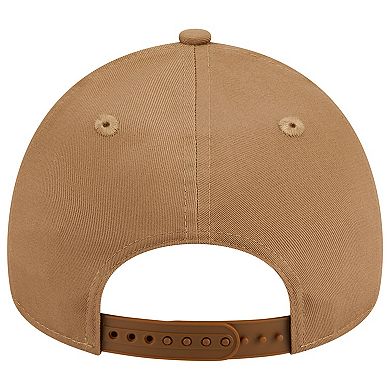 Men's New Era Khaki Kansas City Royals A-Frame 9FORTY Adjustable Hat