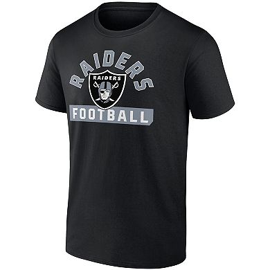 Men's Fanatics Branded Black/White Las Vegas Raiders Two-Pack 2023 Schedule T-Shirt Combo Set