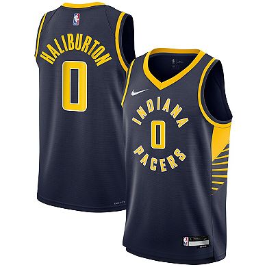 Youth Nike Tyrese Haliburton Navy Indiana Pacers Swingman Jersey - Icon Edition