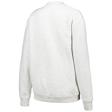 Women's Established & Co. Ash Iowa Hawkeyes Logo Pullover Sweatshirt