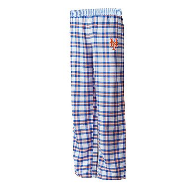 Women's Concepts Sport Royal/Orange New York Mets Sienna Flannel Sleep Pants